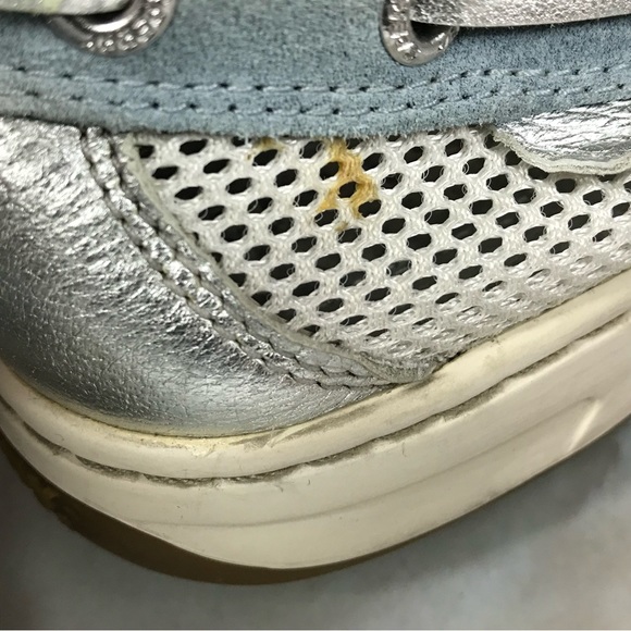 Sperry Angelfish Top Sider Blue Suede and Mesh - Picture 10 of 11